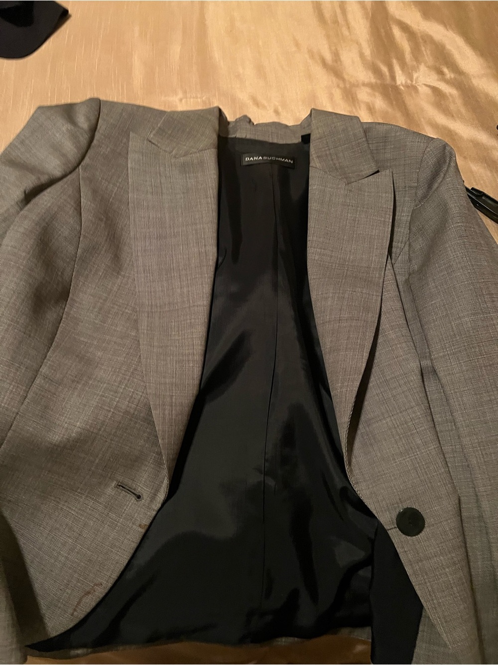 Dana Buchman Gray Plaid Women's Blazer